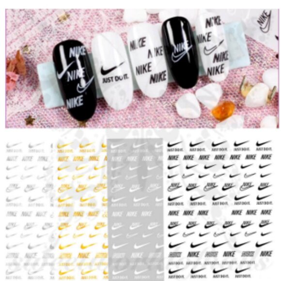NIKE: SILVER Nail Decals - Picture 5 of 6